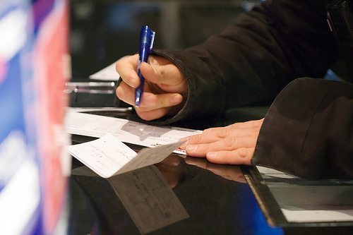 personal cheques